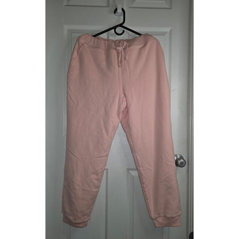 LL Bean Size XL Women’s Sherpa Lined Lounge Pants Pink CozyCore NWT